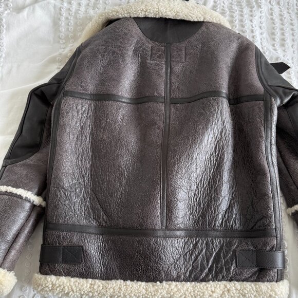 Balenciaga Black and White Leather Jacket - Picture 14 of 15